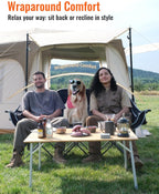 Double Camping Chair for Adults Up to 300