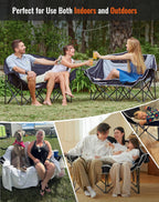 Double Camping Chair for Adults Up to 300