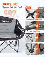 Double Camping Chair for Adults Up to 300