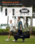 Double Camping Chair for Adults Up to 300