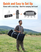 Double Camping Chair for Adults Up to 300