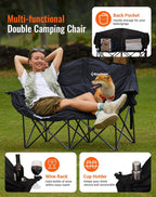 Double Camping Chair for Adults Up to 300