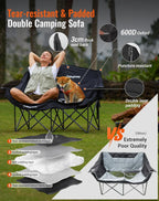 Double Camping Chair for Adults Up to 300