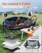 Double Camping Chair for Adults Up to 300