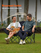 Double Camping Chair for Adults Up to 300