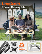 Double Camping Chair for Adults Up to 300