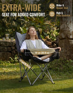 Double Camping Chair for Adults Up to 300