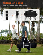 Double Camping Chair for Adults Up to 300