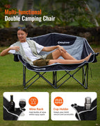 Double Camping Chair for Adults Up to 300