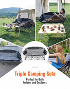 Double Camping Chair for Adults Up to 300