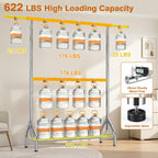Double Clothes Rail Heavy Duty