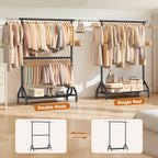 Double Clothes Rail Heavy Duty