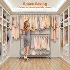 Double Clothes Rail Heavy Duty