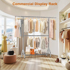 Double Clothes Rail Heavy Duty