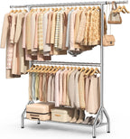 Double Clothes Rail Heavy Duty