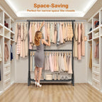 Double Clothes Rail Heavy Duty