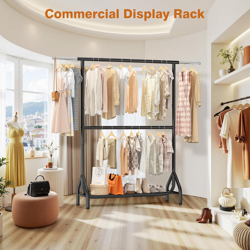 Double Clothes Rail Heavy Duty