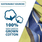 Double Cotton Hammock with Space-Saving Steel Stand