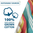 Double Cotton Hammock with Space-Saving Steel Stand
