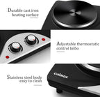 Double Electric Hob Portable Ceramic Hot Plate 2400W