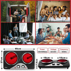 Double Electric Hob Portable Ceramic Hot Plate 2400W