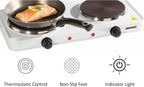 Double Electrical Hot Plate Dual Adjustable Thermostatic