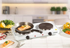 Double Electrical Hot Plate Dual Adjustable Thermostatic