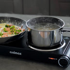 Double Hot Plate 2400W Electric Hob Ceramic Portable