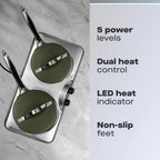 Double Hot Plate Electric Hob 2500W Tabletop