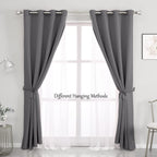 Double-Layered Curtains Mix and Match