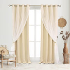 Double-Layered Curtains Mix and Match