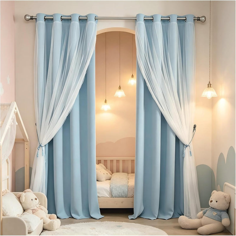 Double-Layered Curtains Mix and Match
