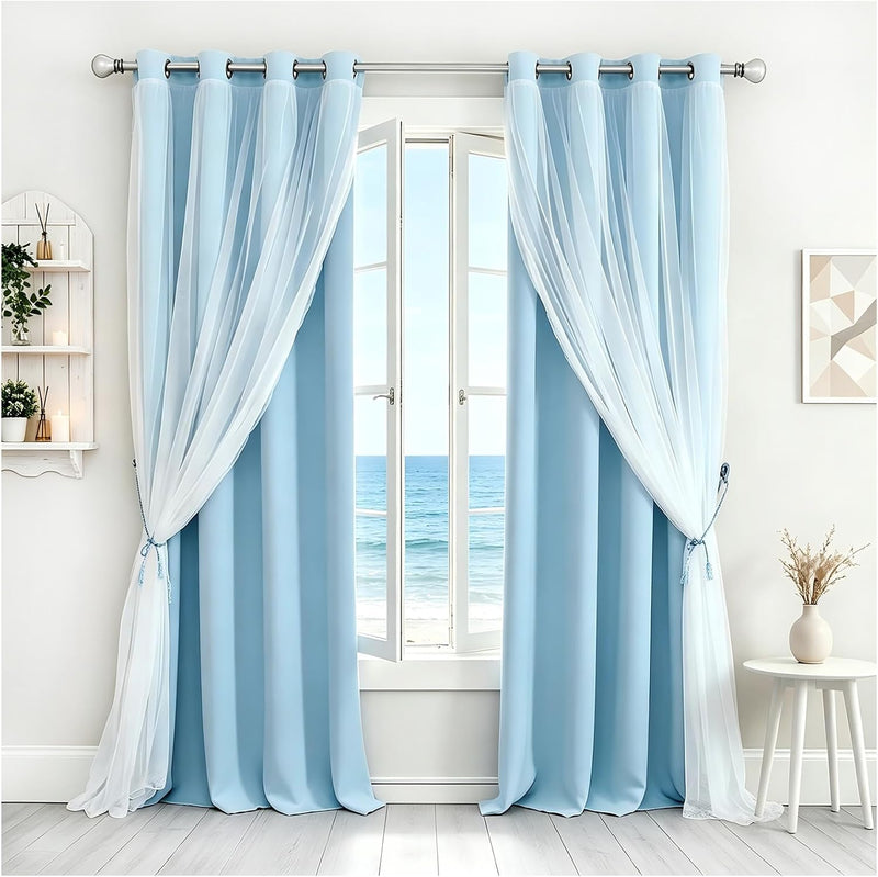 Double-Layered Curtains Mix and Match