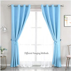 Double-Layered Curtains Mix and Match