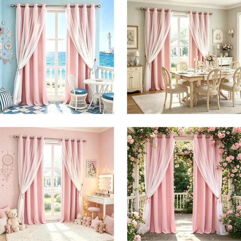 Double-Layered Curtains Mix and Match