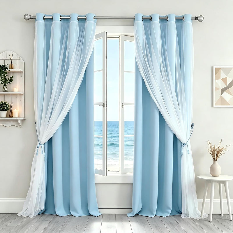 Double-Layered Curtains Mix and Match