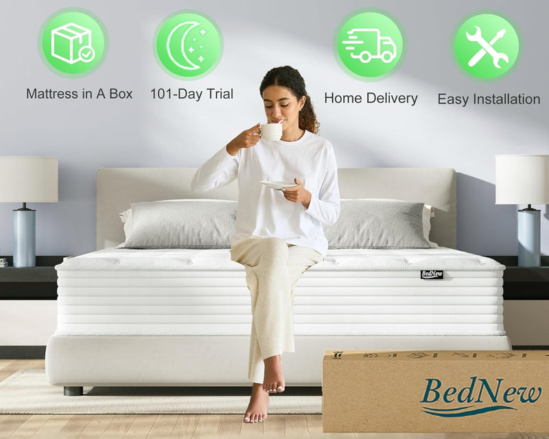 Mattresses 31CM 12.2 Inch Innerspring Hybrid Mattress