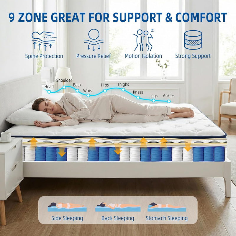 Double Mattresses 4ft6 10 Inch Memory Foam