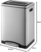 Double Recycling Waste Kitchen Bin with Soft Close