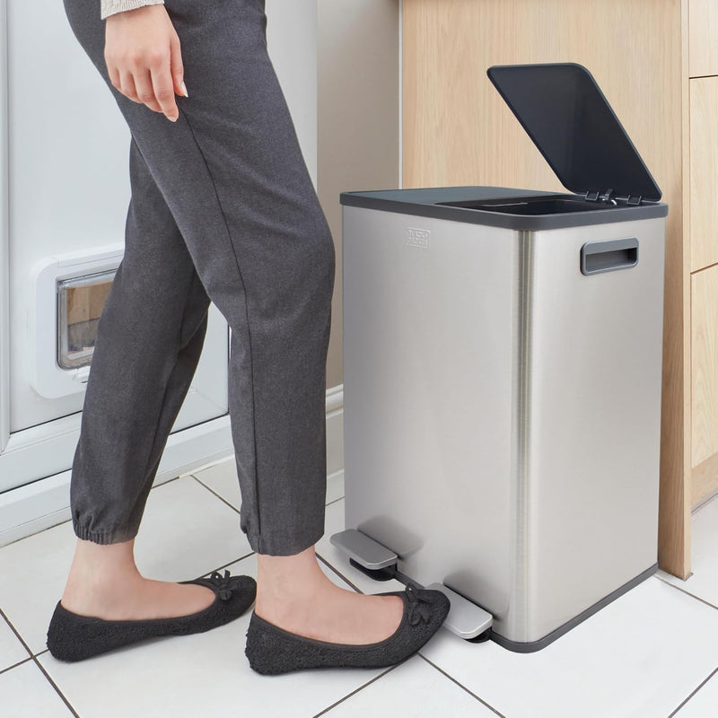 Double Recycling Waste Kitchen Bin with Soft Close