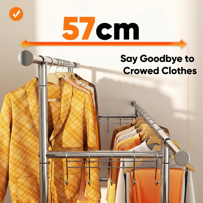 Double Rod Clothes Rail