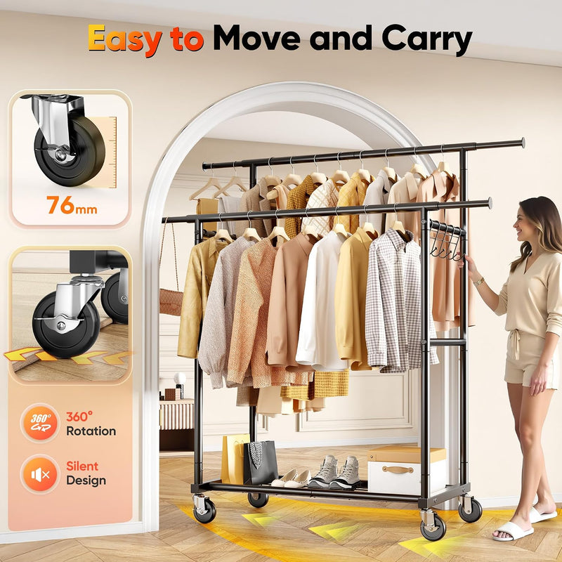 Double Rod Clothes Rail