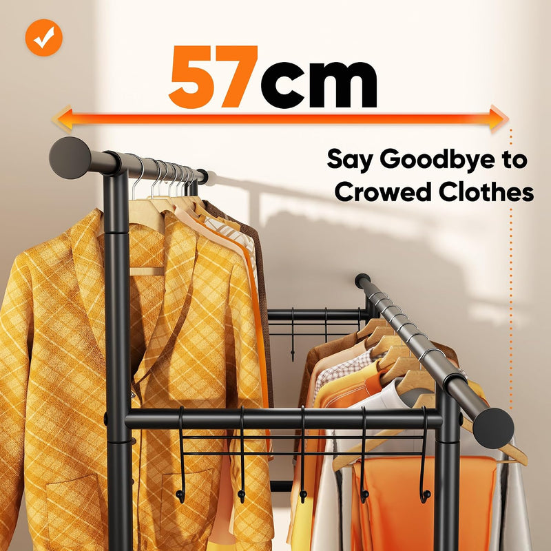 Double Rod Clothes Rail