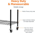 Double Rod Garment Rack Clothes Rail with Height-Adjustable