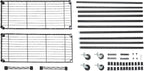 Double Rod Garment Rack Clothes Rail with Height-Adjustable