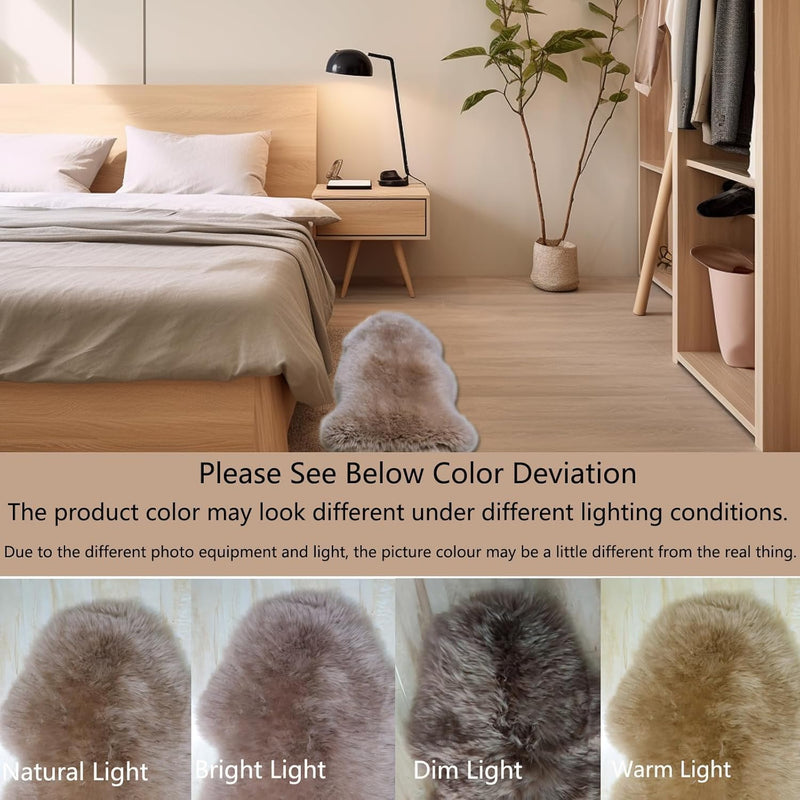Double Sheepskin Rug Genuine New Zealand