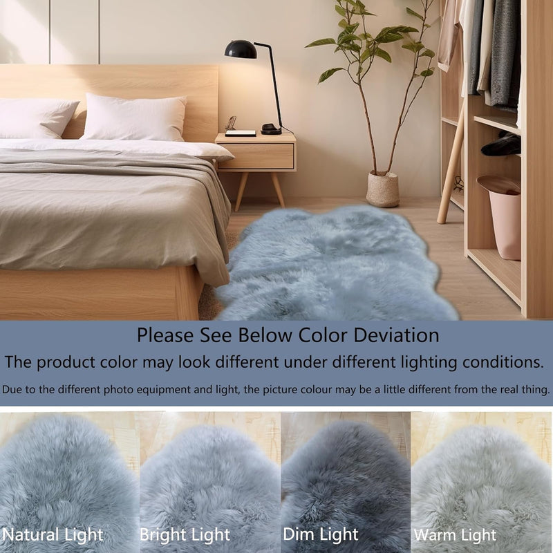 Double Sheepskin Rug Genuine New Zealand