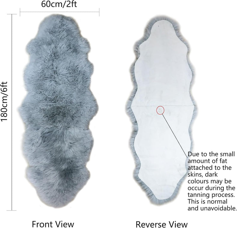 Double Sheepskin Rug Genuine New Zealand