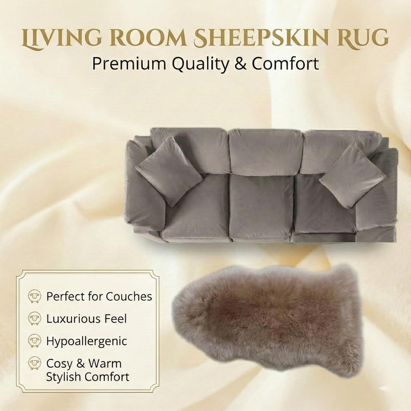 Double Sheepskin Rug Genuine New Zealand
