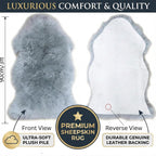 Double Sheepskin Rug Genuine New Zealand
